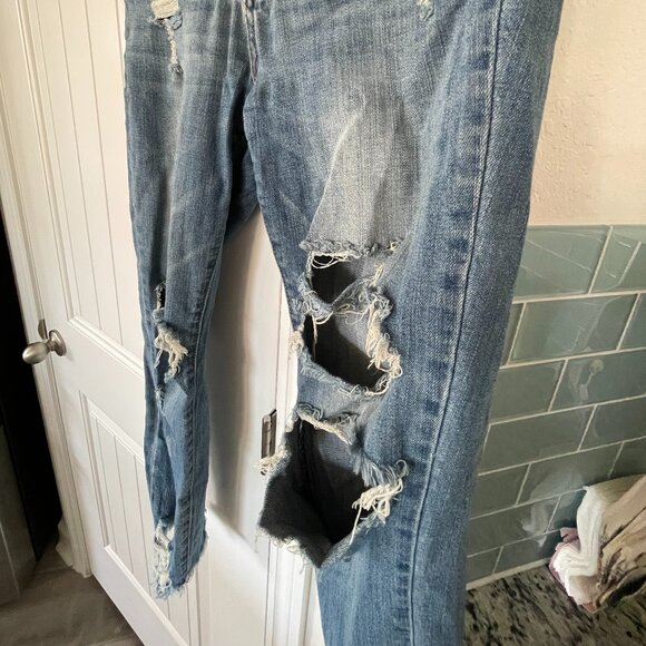 KANCAN Heavily Distressed Jeans SZ 27waist - Picture 4 of 5